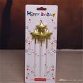 HF MOLL Star Shaped Multicolor Sparkling Candle For Birthday, Parties & Festivals. 