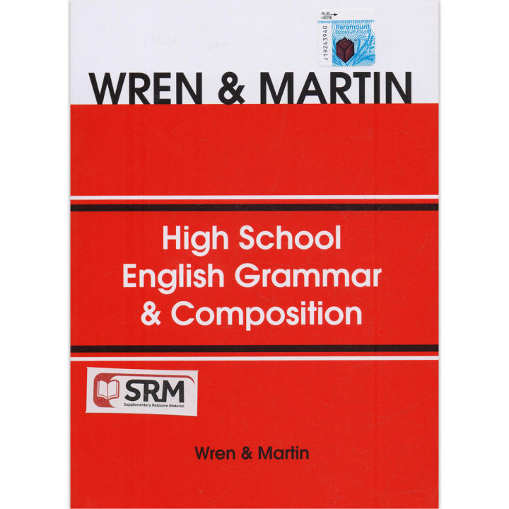 Wren and Martin High School English Grammar and Composition