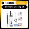 Face Value 7 in 1 Electronic Cleaning Kit for Airpod & Laptop | Screen Dust Brush Including Soft Swipe Airpod Cleaner Pen | Key Puller and Empty Spray Bottle (MultiColor, 1pc). 
