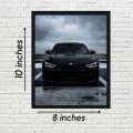 Black Aesthetic Car Wall Frame. 