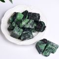 Wholesale natural quartz raw gemstone ruby zoisite rough stone epidote specimen. 
