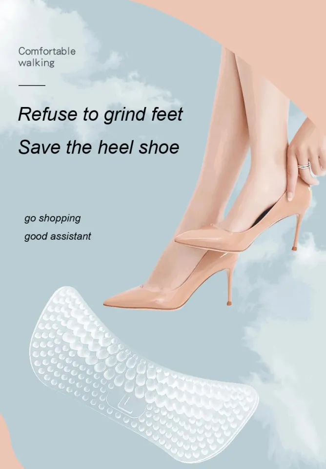Paracalli E Cuscinetti Per Scarpe - Grip Antiscivolo A Forma Di T Per Tacchi, Sandali, Ballerine E Stivali, Riducono Attrito E Aumentano Comfort (4 Pezzi Neri)