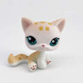 LPS pet shop toys Original animal PERSIAN YELLOW cat cute kitty with green eyes lovely anime toys for kids. 