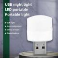 Pack of 3 USB LED Night Light | Mini Round Night Light | Computer Mobile Power Charging | Stylish Convenient Bedroom Bedside | Mini USB LED Light Bulb | White & Warm | Universal For Laptops, Power Bank & Other USB Ports. 