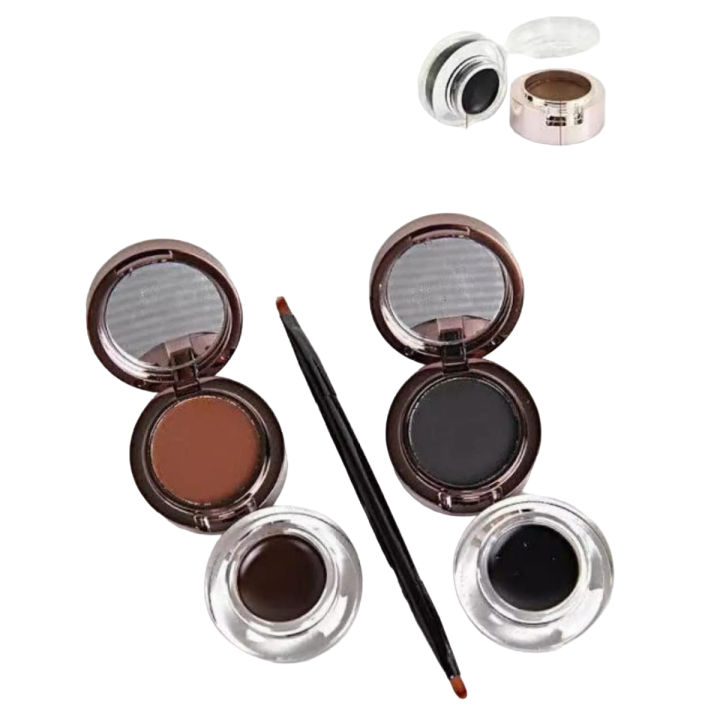 4-In-1 Gel Liner & Eyebrow Kit - Black & Brown