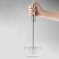 Semi-Automatic Egg Beater 12 Inches Coffee Whisker Hand Push Beater Full Length Stainless Steel Egg Whisk Manual Hand Mixer Self Turning Egg Stirrer Kitchen Egg Tools.. 