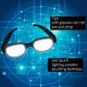 Fashion Men Women LED Light Luminous Glasses Eyewear Anime Cosplay Party Prop. 