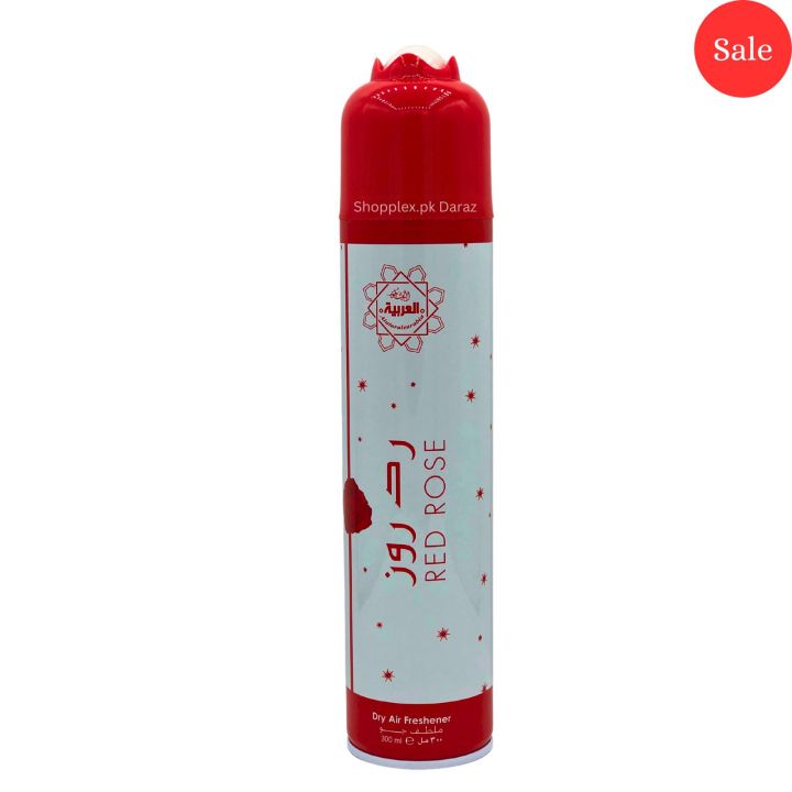 Air Freshener Red Rose ARABIC Pack of 1 300ml Big Bottle Al Arabia Room Spray Imported High Quality Value Budget Pack Deal Offer Fresh Scent Fragrance | Wash Room Bath Room Easy to use | Office Room | Car Air Freshener | Hotel Room | Gift Al Arabia