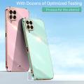 For Samsung Galaxy M53 5G Back Cover Luxury 6D Plating Square Frame Shiny Case Camera Lens Protection Soft Silicone Mobile Phone Cases. 