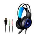 Gaming Headphone Headset Original RGB Lighting Thunder V1000 Super High Beats Bass Dual 3.5mm Plug Interface with Microphone HD Music Video 3D Sound Fancy Stylish Smart Mobile Desktop Laptop PC. 
