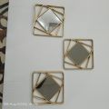 wall decoration mirror | (3) piece mirror| Golder mirror | Black Mirror | New House Decoration |. 