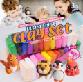 Super Clay Non Sticky Air Dry Clay, Fun Play Foam Bouncing DIY Kids Creative Art & Crafts Clay Putty Kit with Tools Modeling 12 Different Color Clay (Pack of 6, pack of 12, pack of 24 and pack of 36. 
