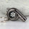 Real Whistle Sound Turbo Keychain Spinning Turbine Key Chain Ring Keyring. 