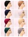 Pack of 6 Soft Comfortable Under Scarf Hijab Caps for Women Adjustable Hijab Caps with Tie-Back Closure Tube Stretchable Dreadlocks. 