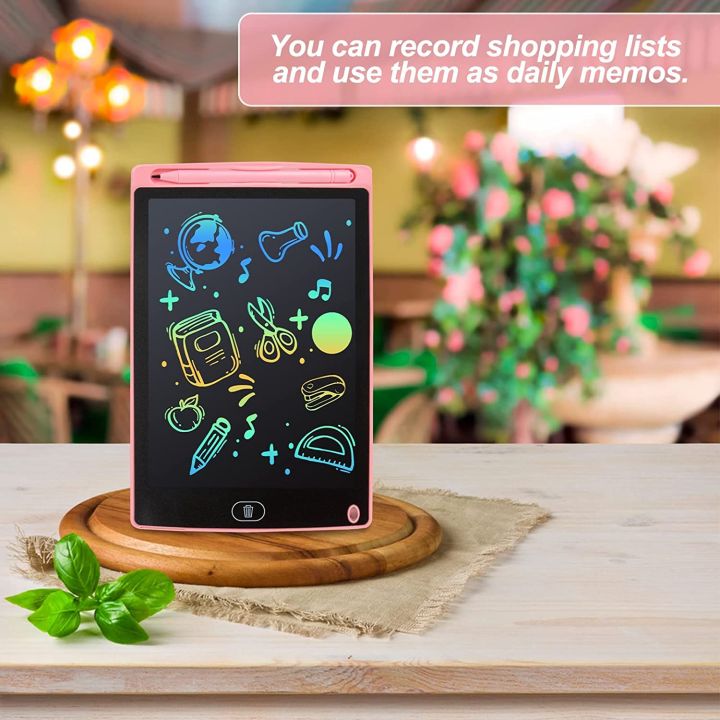 Kids'%20LCD%20Writing%20Tablet%206.5/10/12%20Inch%20-%20Colorful%20Educational%20Drawing%20Board%20with%20Erase%20Button,%20Unisex%20Drawing%20Pad%20for%20Kids%201-4%20Years%20-%20Image%206