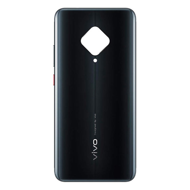 Vivo S1 Pro Middle Frame Housing with Power and Volume Buttons and Camera Lens for Body Casing Replacement For S1 Pro - Black