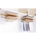 Kitchen Cabinet Wall Hanging Rack Chopping Board Wrought Iron Towel Rack Storage Storage Cutting Board Rack Appliances. 
