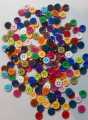 50PCS Multi-color Buttons Sewing Craft Clothe. Buttons  For Scrapbooking Dyed Plastic Randomly Mixed. 