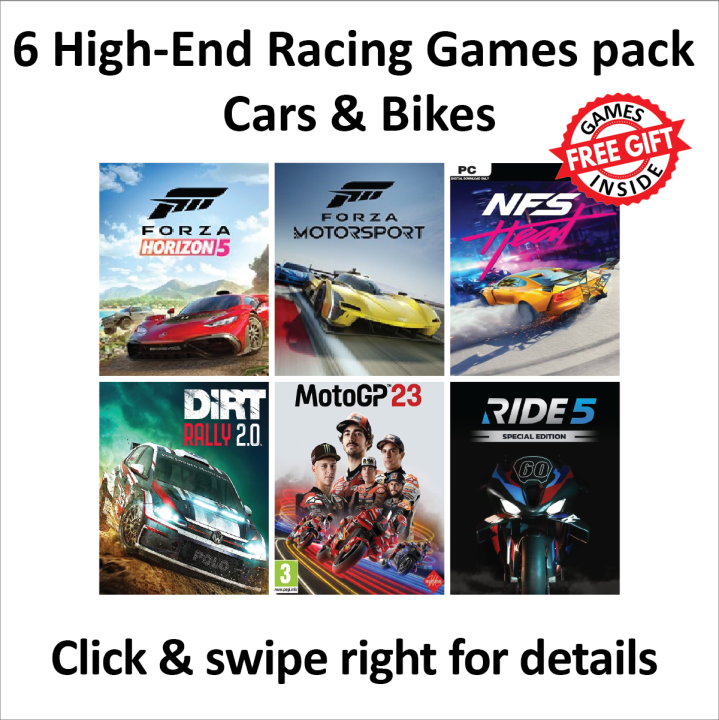6 High End Racing Games pack For PC (Google Drive/ Mediafire)