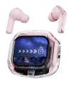 QS  Air Max LCD Display Transparent Earbuds, ORIGINAL 100%, WITH ANC. 