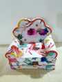 3 Layer Cute Children Seat Kids Cartoon Printed Sofa Cum Bed 2 in 1 , 100% Cotton Fabric,. 