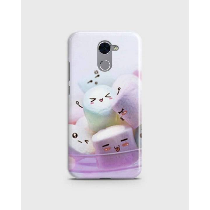 Y7 Prime Case Cover 3d Hard- Huawei  Cute Emoji Faces - 1cover2271