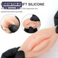 Green forest Lip Tattoo d Ergonomic Open Mouth Silicone Lips Practice Skin. 