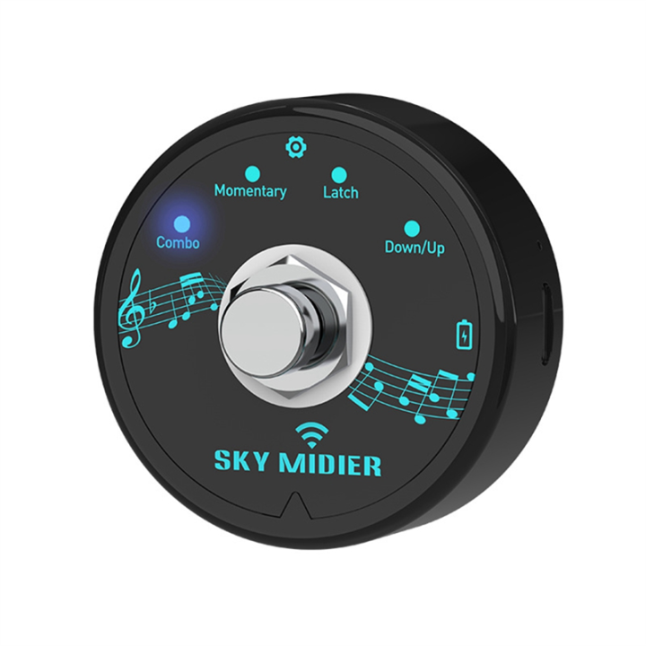 Bluetooth 5.1 Wireless MIDI Controller Portable MIDI Foot Controller Pedal Wireless MIDI System