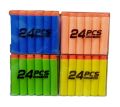 Nerf Blasters Darts Soft Dart Stick-On Foam Nerf Refill Darts NerfBullet NerfGun Nerf Canon Darts - 24 Pieces - Multicolor. 