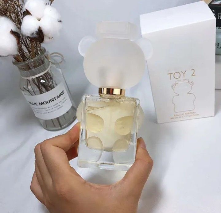 Teddy Bear Perfume  Cute and Playful Bottle with Bear Head Lid, Floral and Fruity Fragrance, Made of Glass