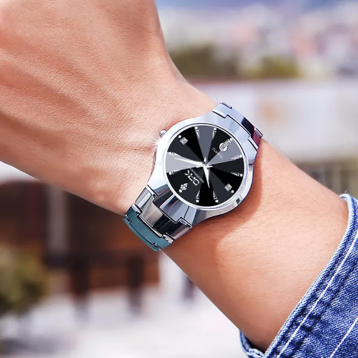 OPK%20%20Fashion%20Men's%20Watch%20Simple%20Dial%20Ultra-thin%20Waterproof%20Date%20Window%20Tungsten%20Steel%20Strap%208105%20-%20Image%202