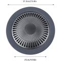 Non-stick Smokeless Grill Indoor, Roasting Grill Pan for Stove Tops for Kitchen BBQ Grill, 12.4"in. 