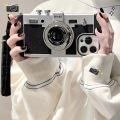 3D Retro Camera Case For iPhone 15 Pro Max 14 13 12 11 Pro Max X XR XS Max 8 Plus Lanyard Camera Shockproof Cover. 