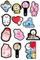 KPOP BTS BANGTAN BOYS BT21 STICKER. 