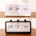 Blesiya Retro Clock Flip Display With Date & Time for Desktop Living Room. 