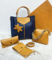 Hand bags for girls pack of 4 piece set with golden chain. 