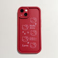 Hontinga for Redmi A3x Redmi A3 Back Cover Pink Hello Kitty Pattern Ladder Soft Camera Protection Rubber Phone Case. 