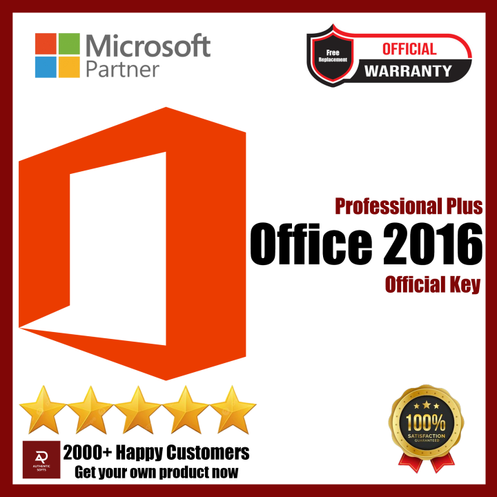 Microsoft Office 2016 Pro Plus Official License Key Lifetime Activation