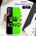 Xiaomi Redmi Note 11 Pro Back Cover - King Soft Case - Green. 