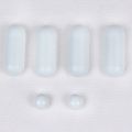 Solitary waves 6Pcs Universal Toilet Seat Buffers Pack EVA White Stop Bumper Shock Absorption Round Long Rubber Pad Toilet Cover Cushion. 