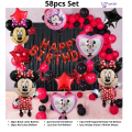 Mickey Mouse/Minnie Mouse  Happy Birthday Decoration Theme set happy birthday decoration set happy birthday balloons birthday decoration  birthday accessories birthday accessories for boys birthday accessories theme birthday decoration items. 