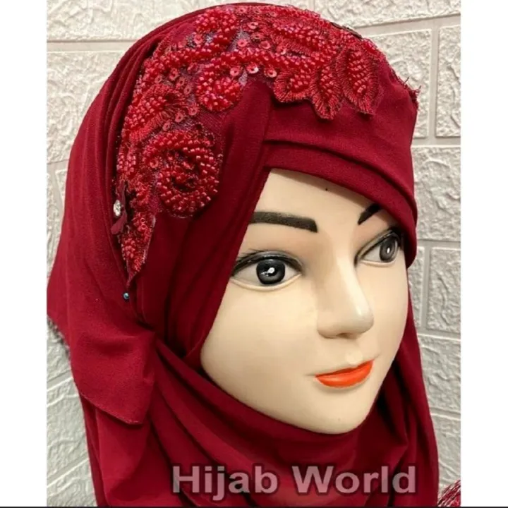 Elegant%20Turkish%20Muslim%20Hijab%20islamic%20Wear%20veil%20Embroidery%20Beautiful%20instant%20Scarf%20-%20Image%204