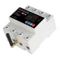 4P 100A Tuya WiFi Three Phase Smart Life Auto-Reclosing Over Under Voltage Protector Smart Meter Timer Switch Circuit Breaker. 
