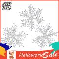HelloWorld Christmas Snowflake Glitter Xmas Party Decoration Snow Flake Pendant. 
