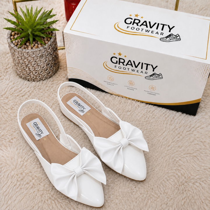 Gravity%20Footwear%20Women's%20Bow%20Pointed%20Toe%20Slingback%20Flats%20%7C%20Stylish%20Ladies%20Pumps%20%7C%20Comfortable%20Flat%20Shoes%20%7C%20Casual%20Party%20Wear%20Pumps%20%7C%20Soft%20Cushion%20Ladies%20Sandals%20%7C%20Fashion%20Footwear%20for%20Girls%20%7C%20Black,%20Beige%20&%20White%20-%20Image%203