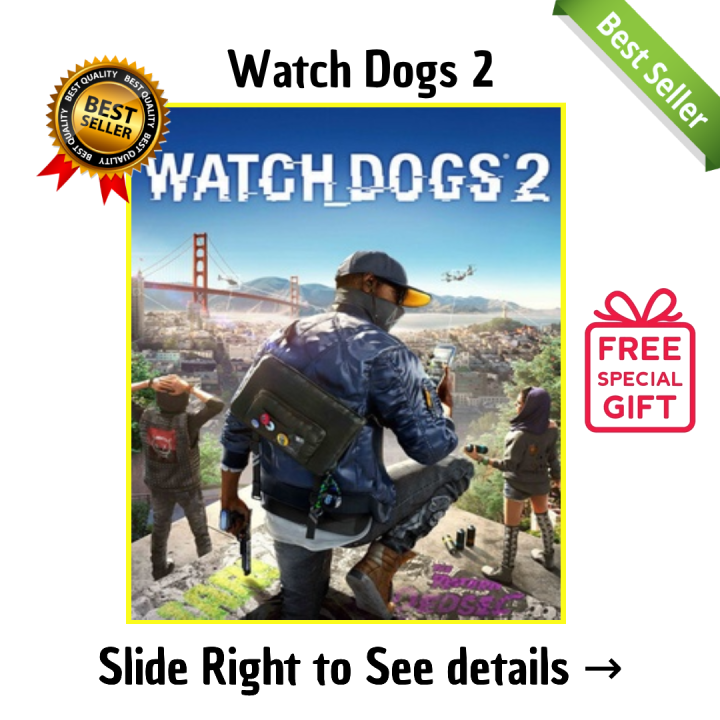 Watch Dogs 2 - PC GAME (DIGITAL DOWNLOAD VIA GOOGLE DRIVE/MEDIAFIRE) - QR CODE + SPECIAL GIFT