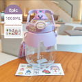 Water Bottle Shoulder Strap Kids Cartoon Drinking Tumbler. 