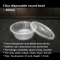 Disposable round box with lid - 300ml. 