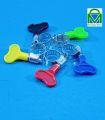 Pack of 10pcs Gas Pipe Clips Adjustable Clamp 15mm Hoop Butterfly Fastening Clip Bracket Tie Worm Drive Plastic Horn DM Hardware. 