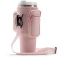 Tumbler Bag | Water Bottle Carrier Bag with Adjustable Shoulder Strap and Zipper Storage Pouch. 